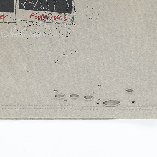 Retro Camouflage Faux Two-piece Long Sleeve T-shirt Top Olgosential