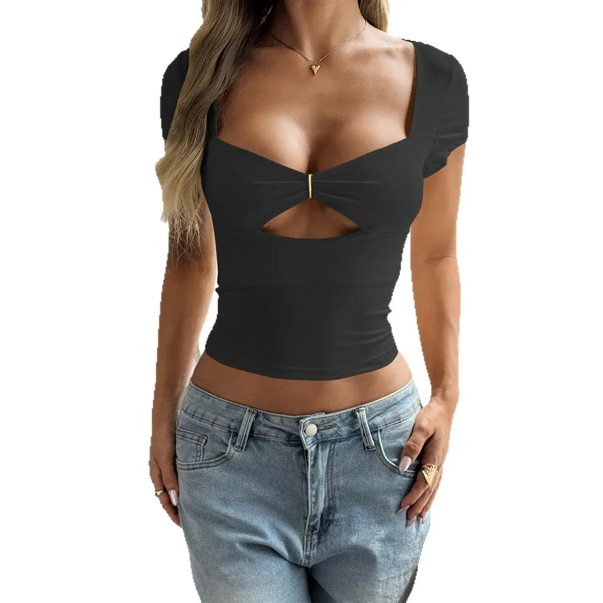 Short Sleeve T-shirt Top Women olgosential