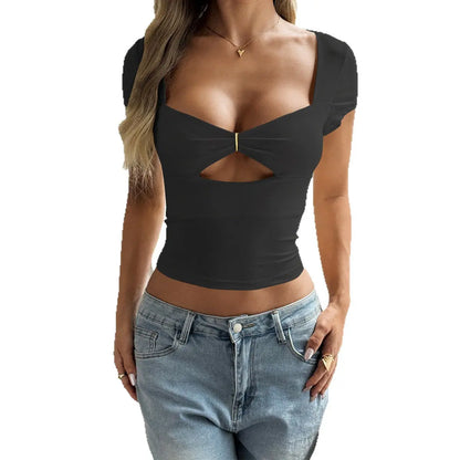 Short Sleeve T-shirt Top Women olgosential